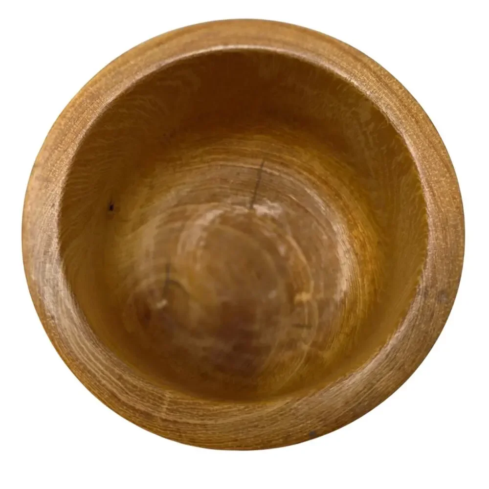Vintage Wooden Mortar and Pestle Hand Turned Hardwood Kitchen Herb Spice Grinder